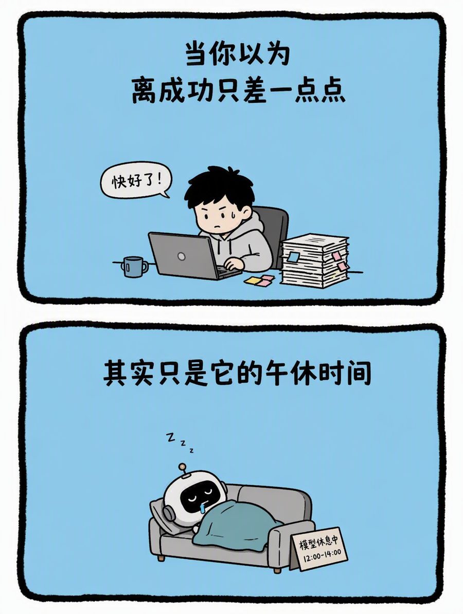 蓝调两格漫画 · 生成