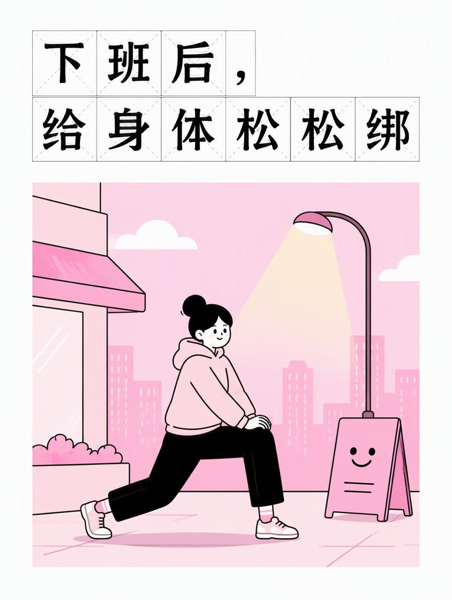 粉色养生插画 · 生成